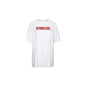 Classic Effortless Red Text Tshirt